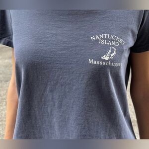 Brandy Melville Nantucket Island Top | Faded Blue | One Size | Pre-Owned